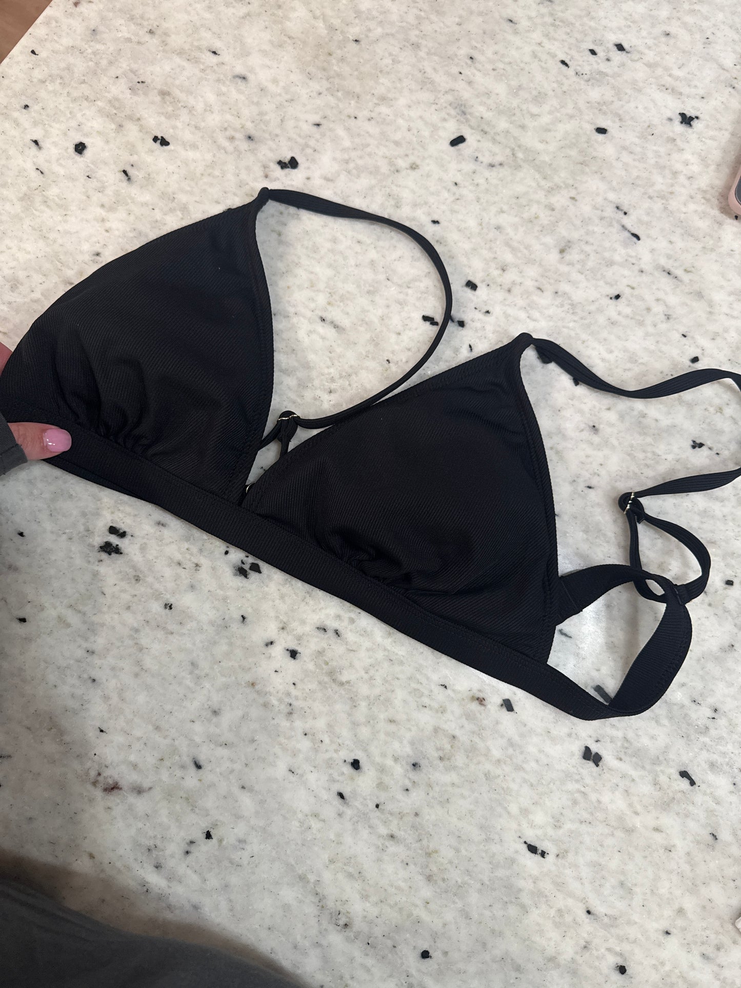 Seller #30 -  Shade&Shore (Target) Women's Black Triangle Swim Top - Size Large
