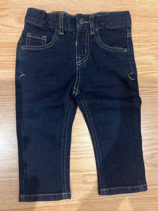 89A Cat & Jack 18 month boy skinny dark denim washed never worn NWOT