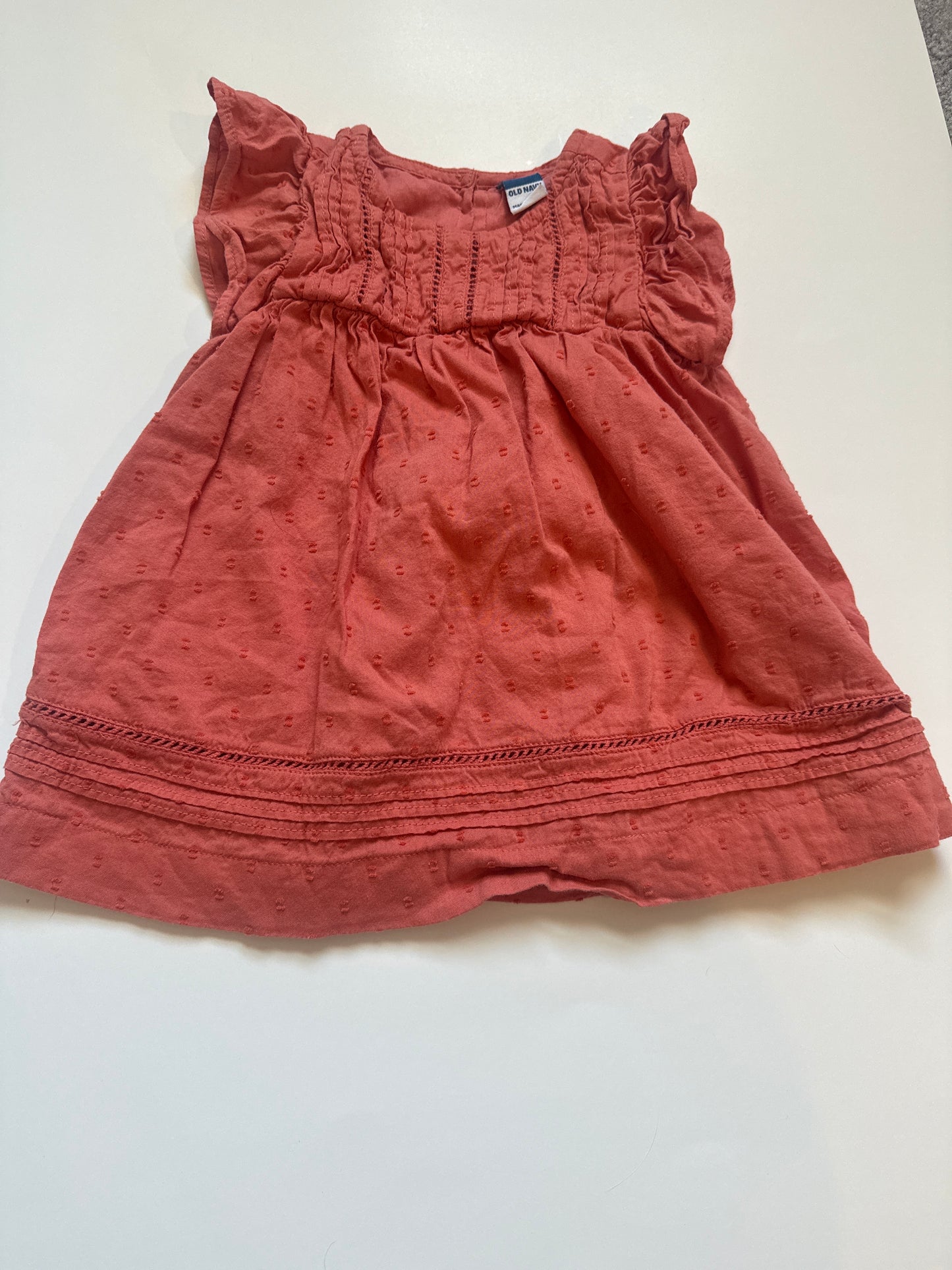 #116 old navy dress girls size 6-12 months