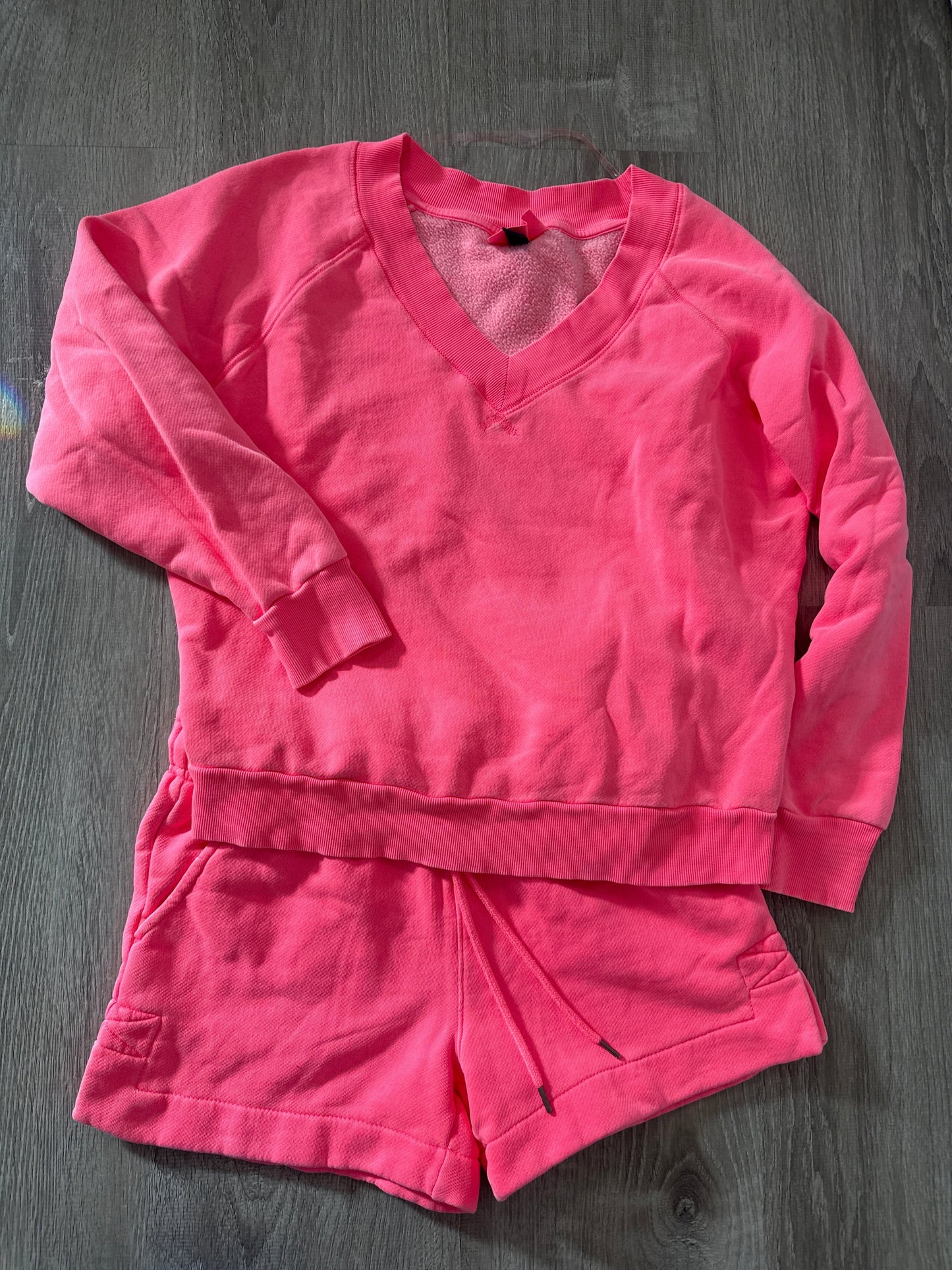 #149 women’s small neon pink lounge set REDUCED