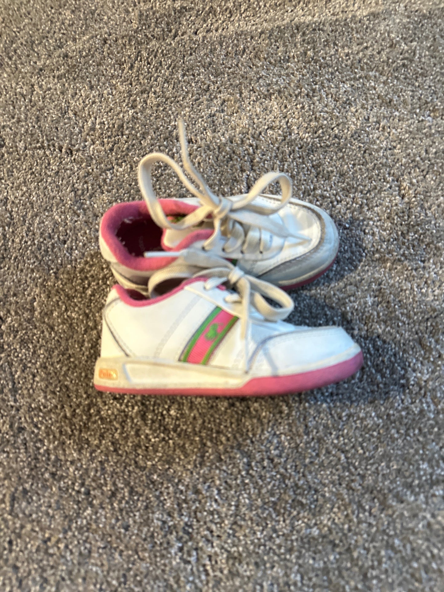 #133 Girls Polo Sz 3 Little Girls Tennis Shoes