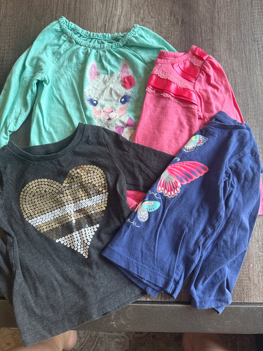 #145-  Size 2 T Long Sleeve Shirt Lot