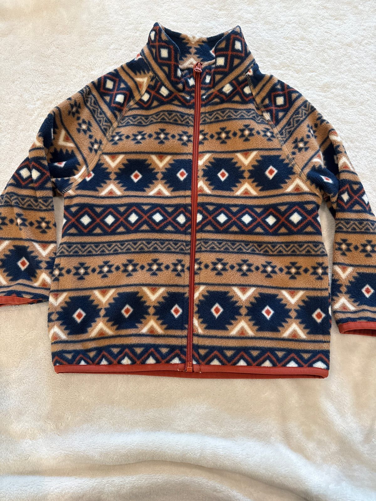 #81 Boys 4-5 wonder nation Aztec fleece jacket