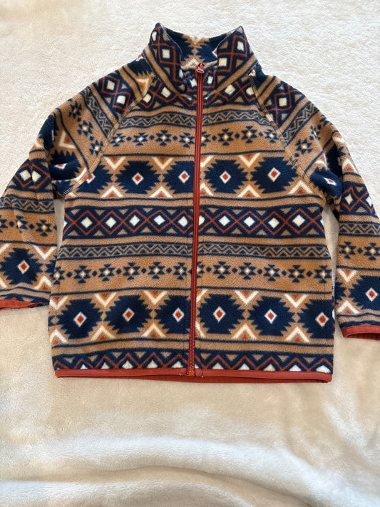#81 Boys 4-5 wonder nation Aztec fleece jacket