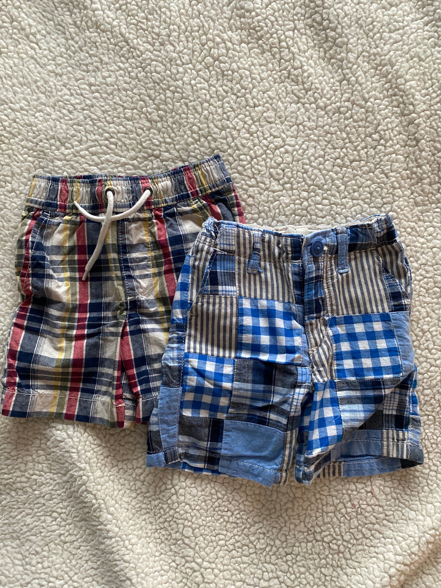 Gap 2yr boys bundle of 2 plaid shorts