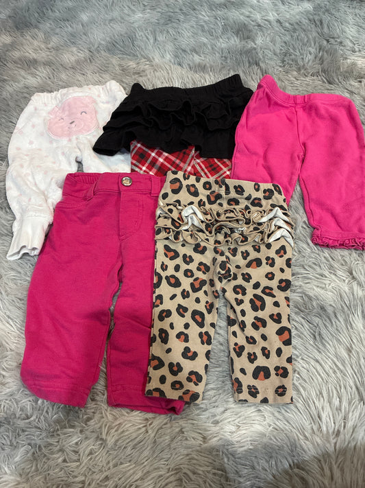 SCO46-multipack pants-girls-3-6 months-5 pack