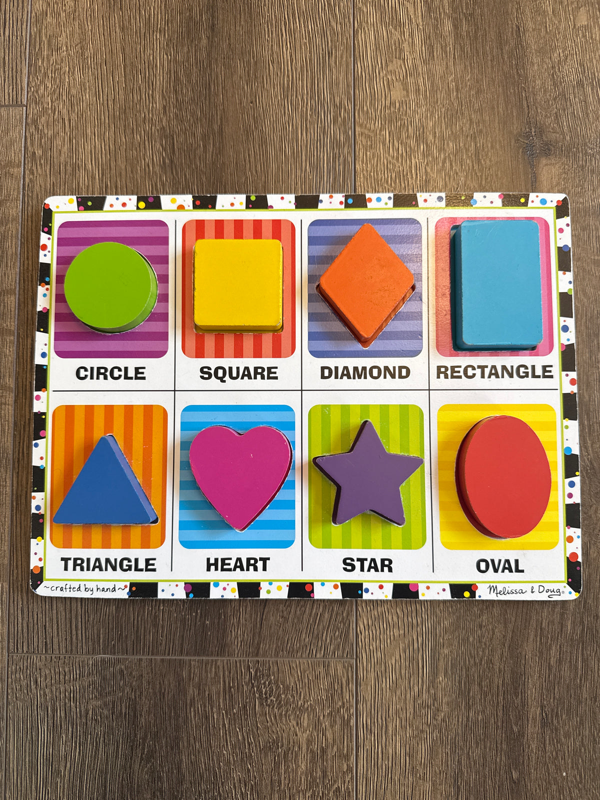 #173 Melissa & Doug shapes puzzle