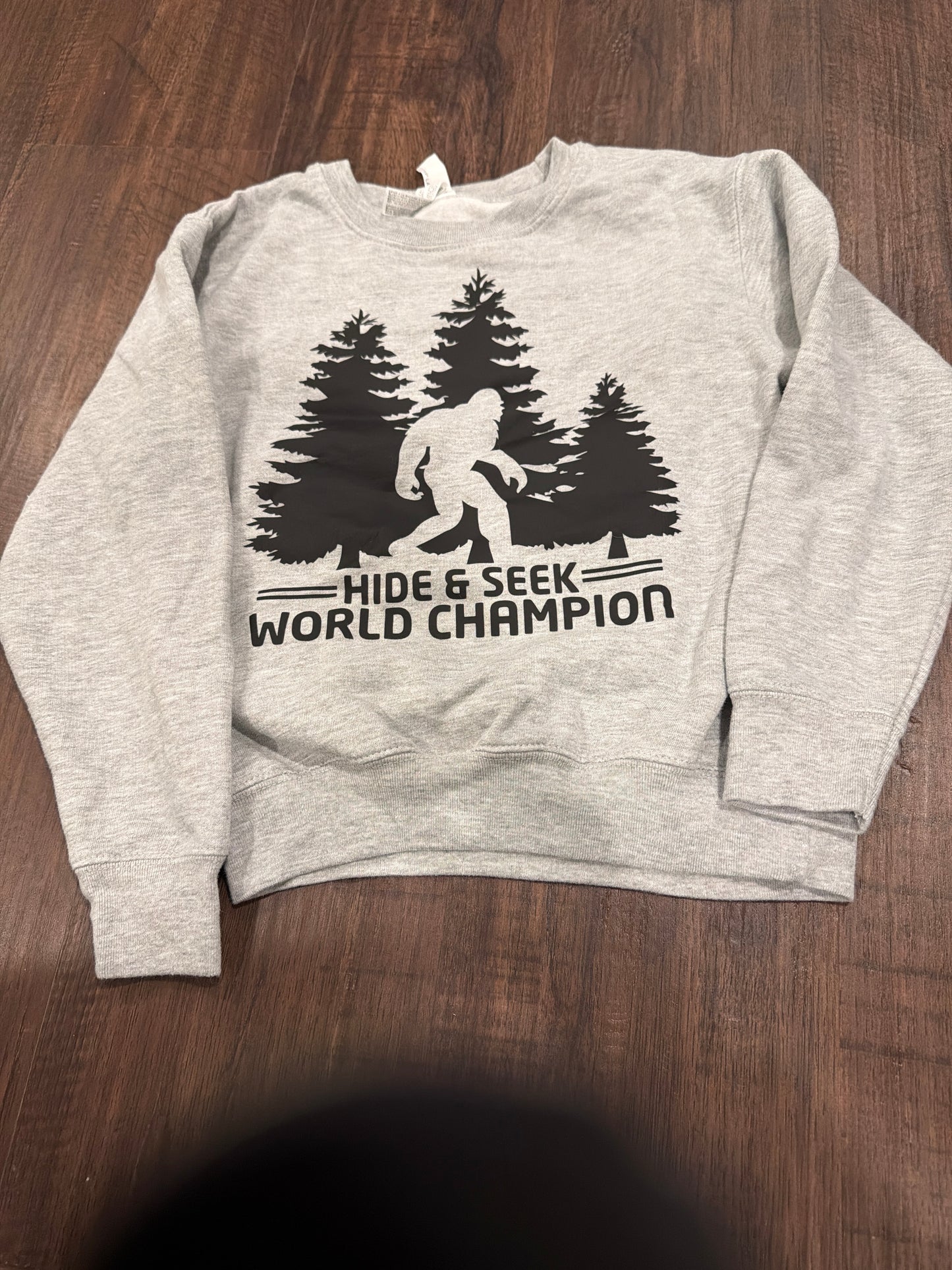#107 nwot handmade Big Foot sweatshirt