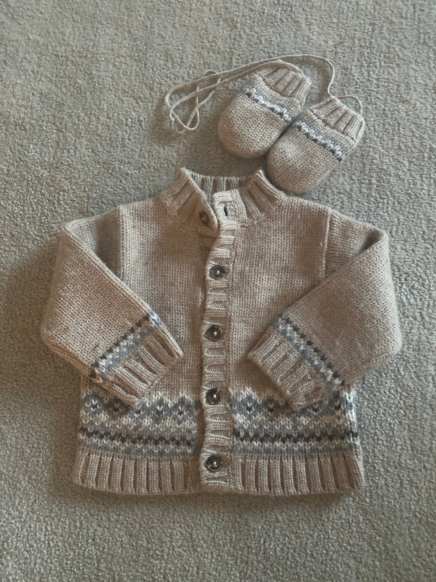 #36 Jacadi Paris 12M Sweater and Mittens