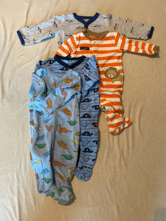 Seller #86 *REDUCED* Boys button sleepers (3-6 month)