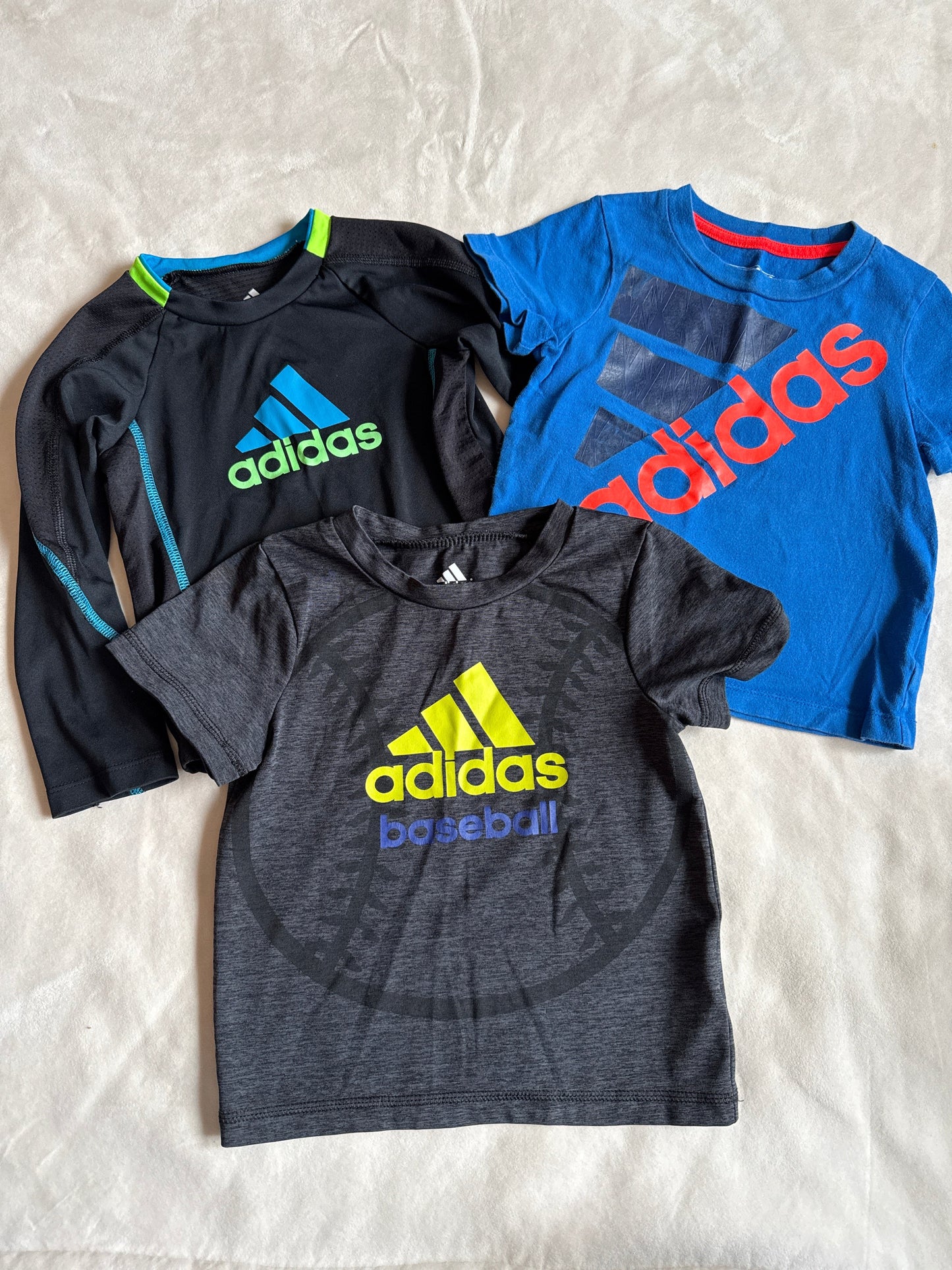 Seller #216, Boys Adidas shirts, EUC, size 2T