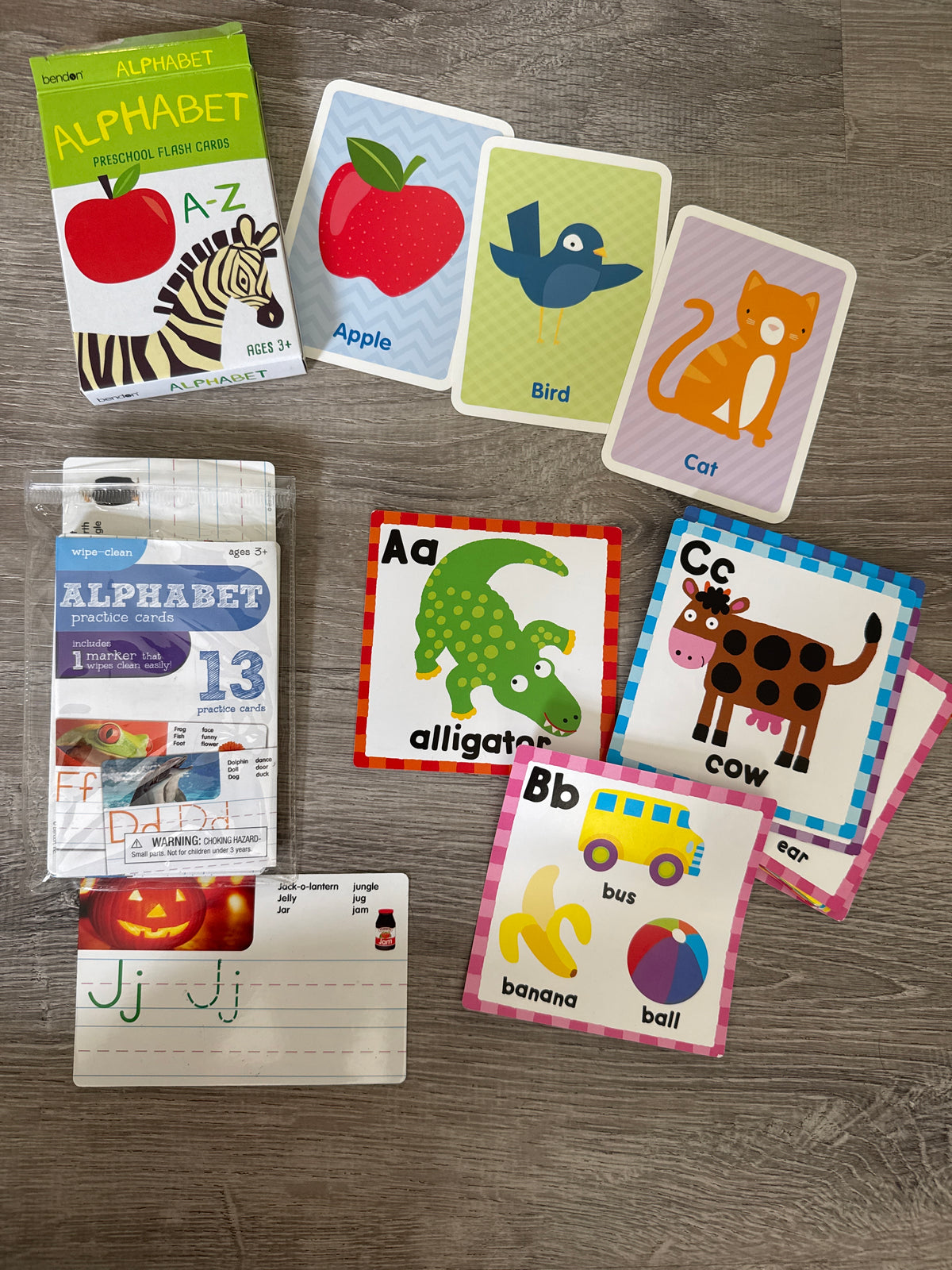 #149 Flash card and wipe clean alphabet