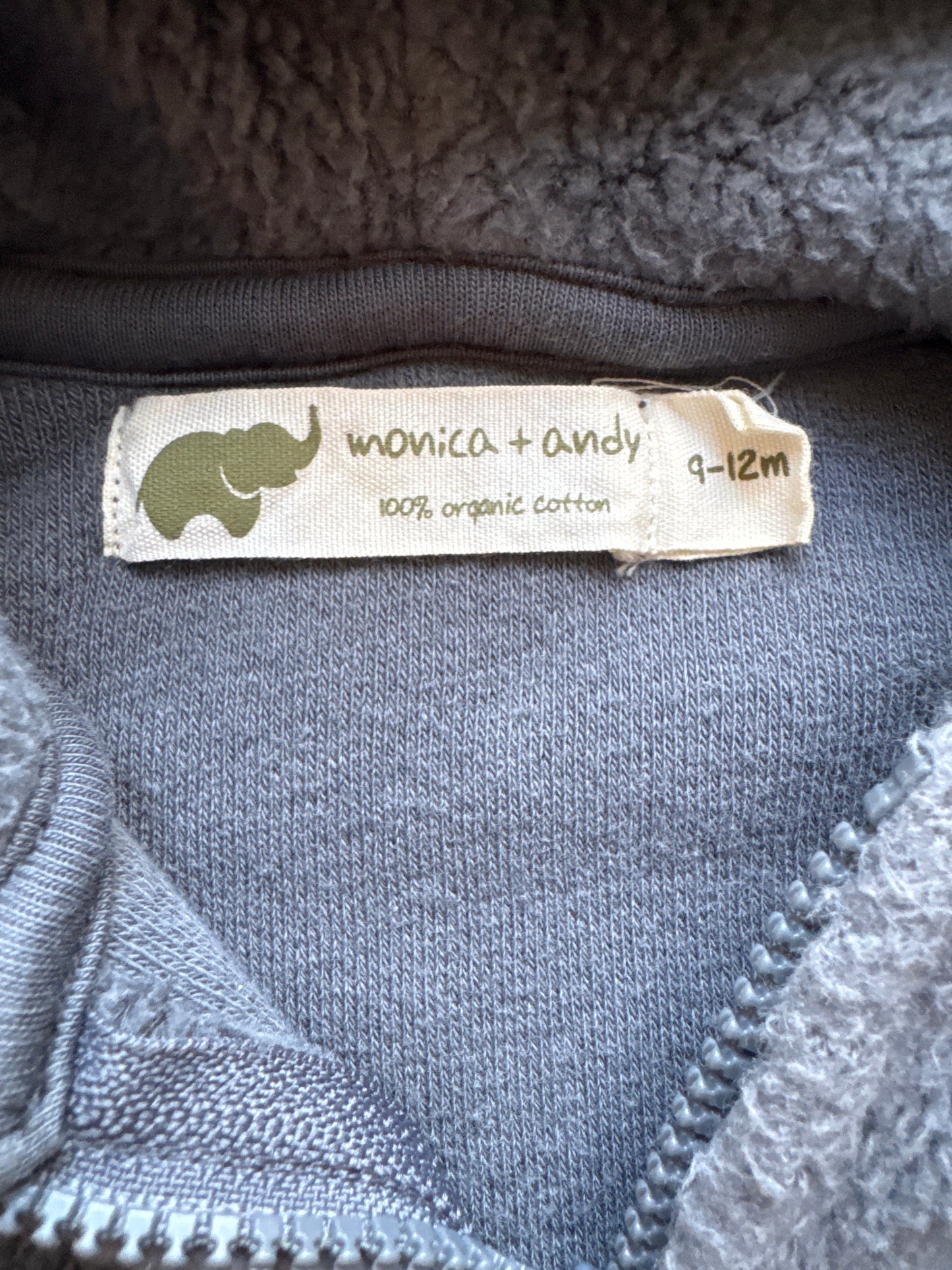 Seller #127 Monica + Andy hooded zip up size 9-12m