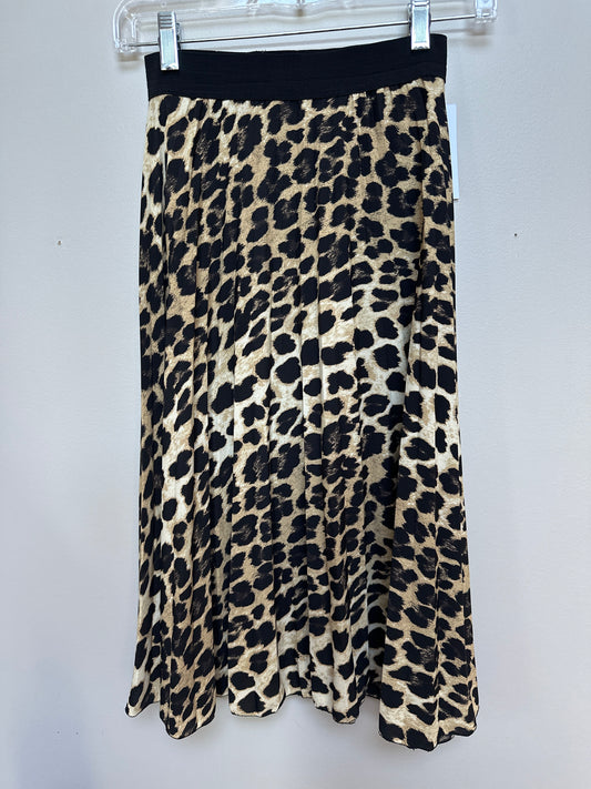 #133 Zara cheetah Print skirt Sz XS Great with Boots!