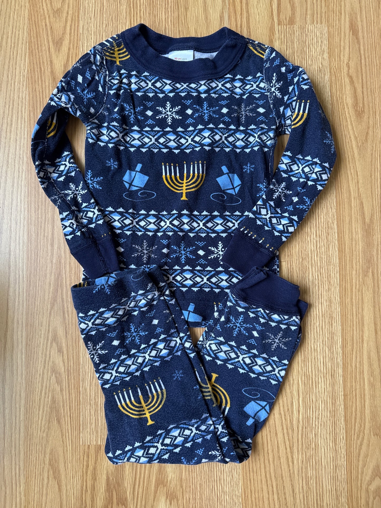 178 Hanna Andersson size 3 Hanukkah pajamas gender neutral VGUC