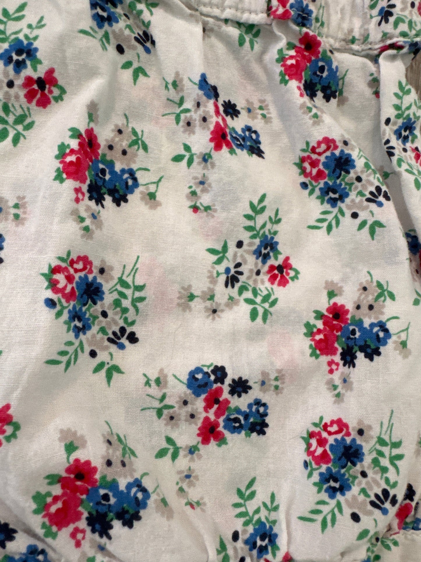#149 reduced Girls 4T Oshkosh floral red white blue  romper