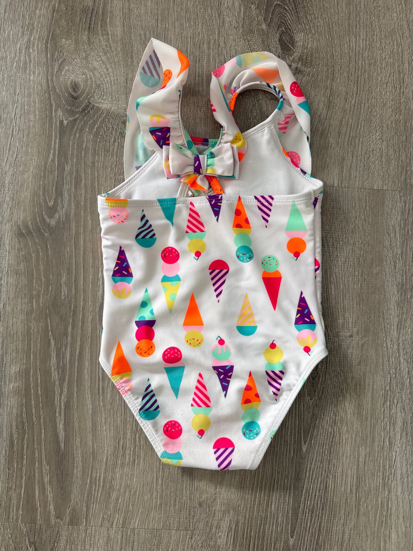 #149 Girls 3T cat and jack ice cream swim suit REDUCED