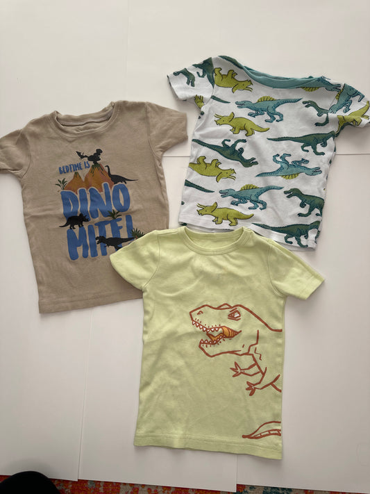 Bundle - 2T Dino Shirts & PJs for Boys