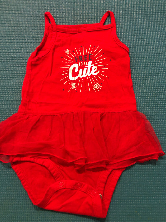 18m Free to be Cute Red, White & Blue outfit