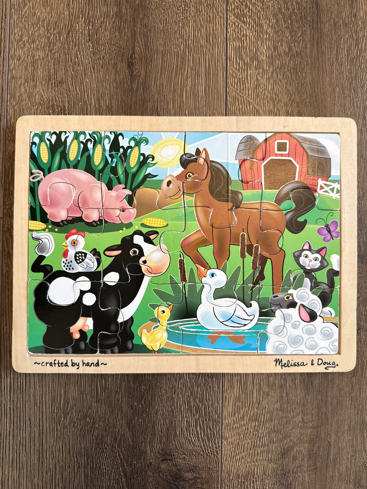 #173 Melissa & Doug Farm Animal jigsaw puzzle