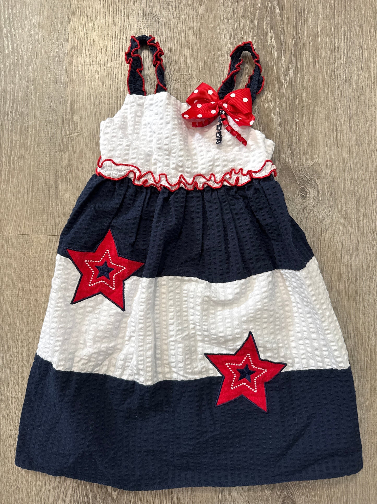 #149 Girls 4T patriotic dress REDUCED