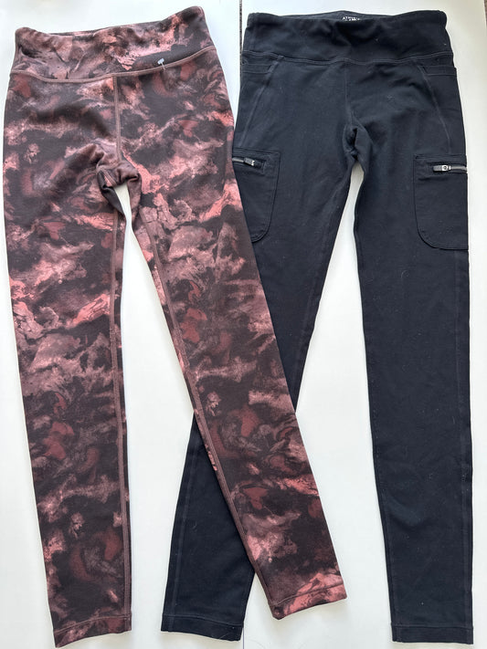 #130 Athleta Girls Sz 12 Leggings Bundle