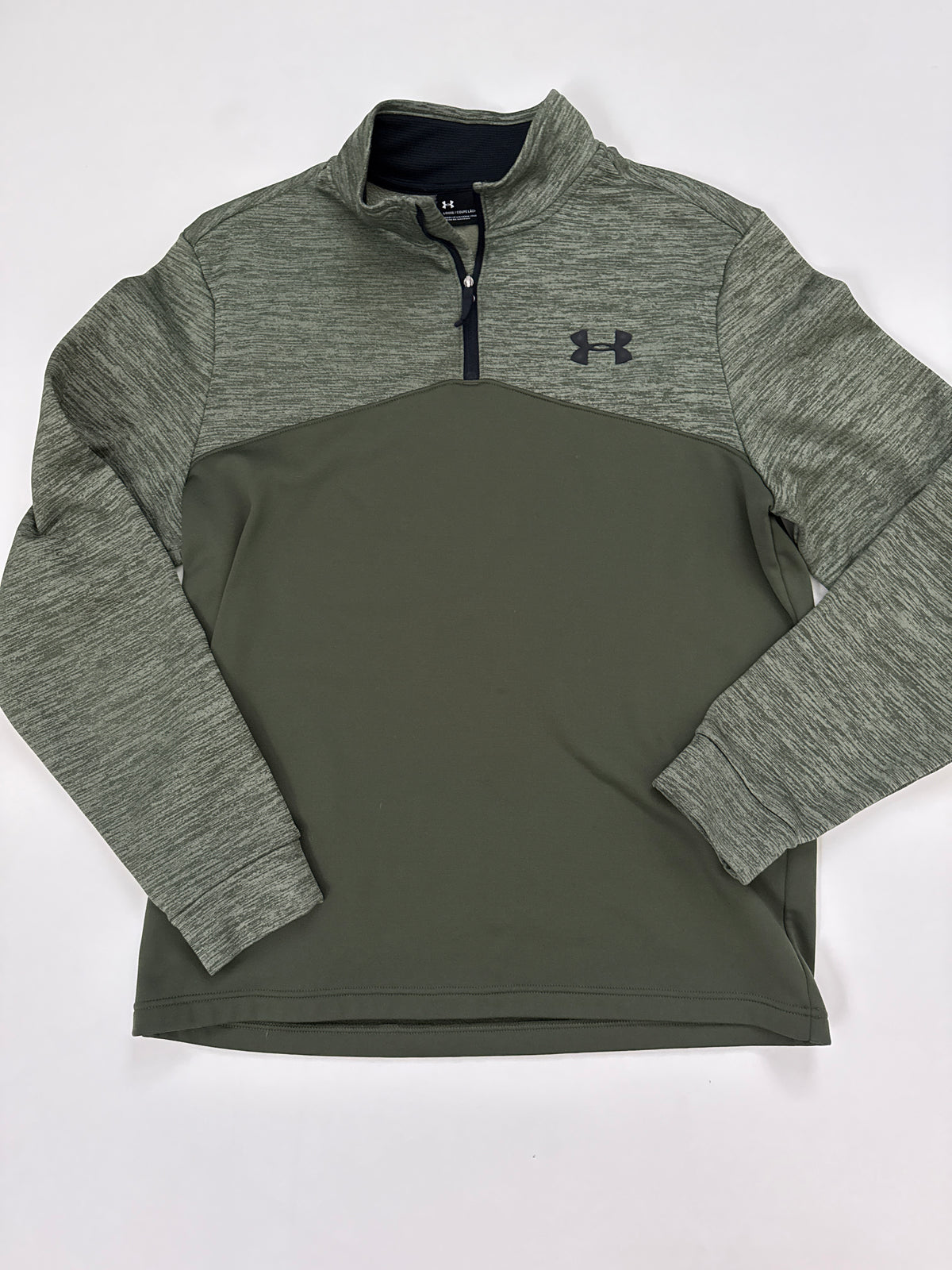 #64 Men’s Under Armour Green Quarter Zip Size M