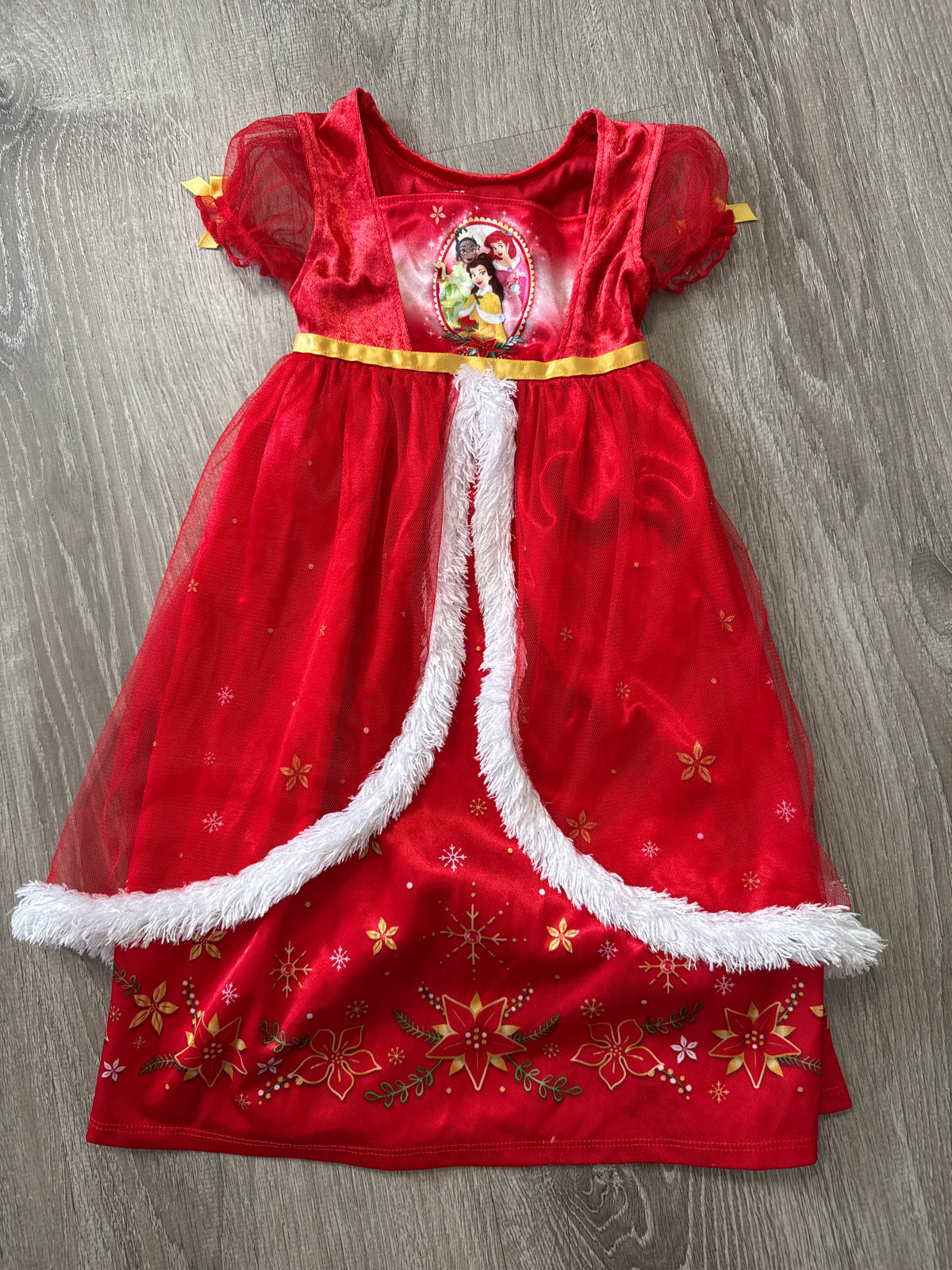 #149 Girls 2T Disney princess Christmas nightgown pajamas