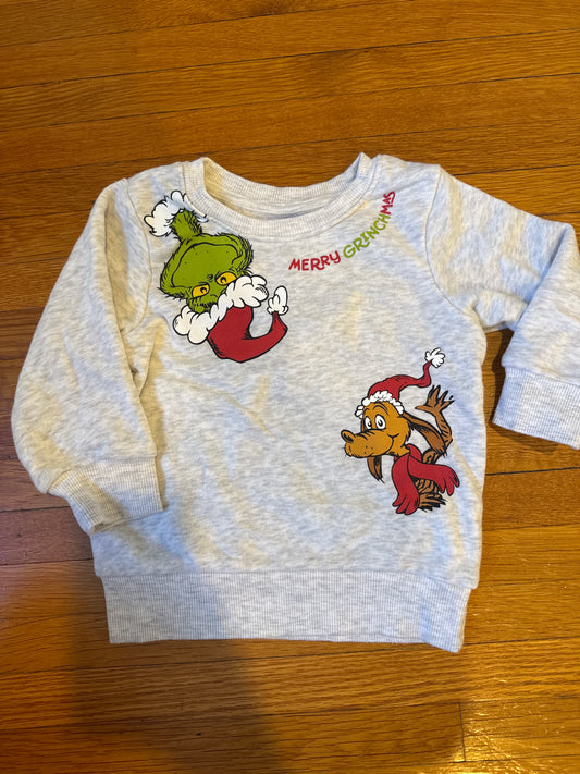 Seller #127 Grinch sweatshirt size 18mo