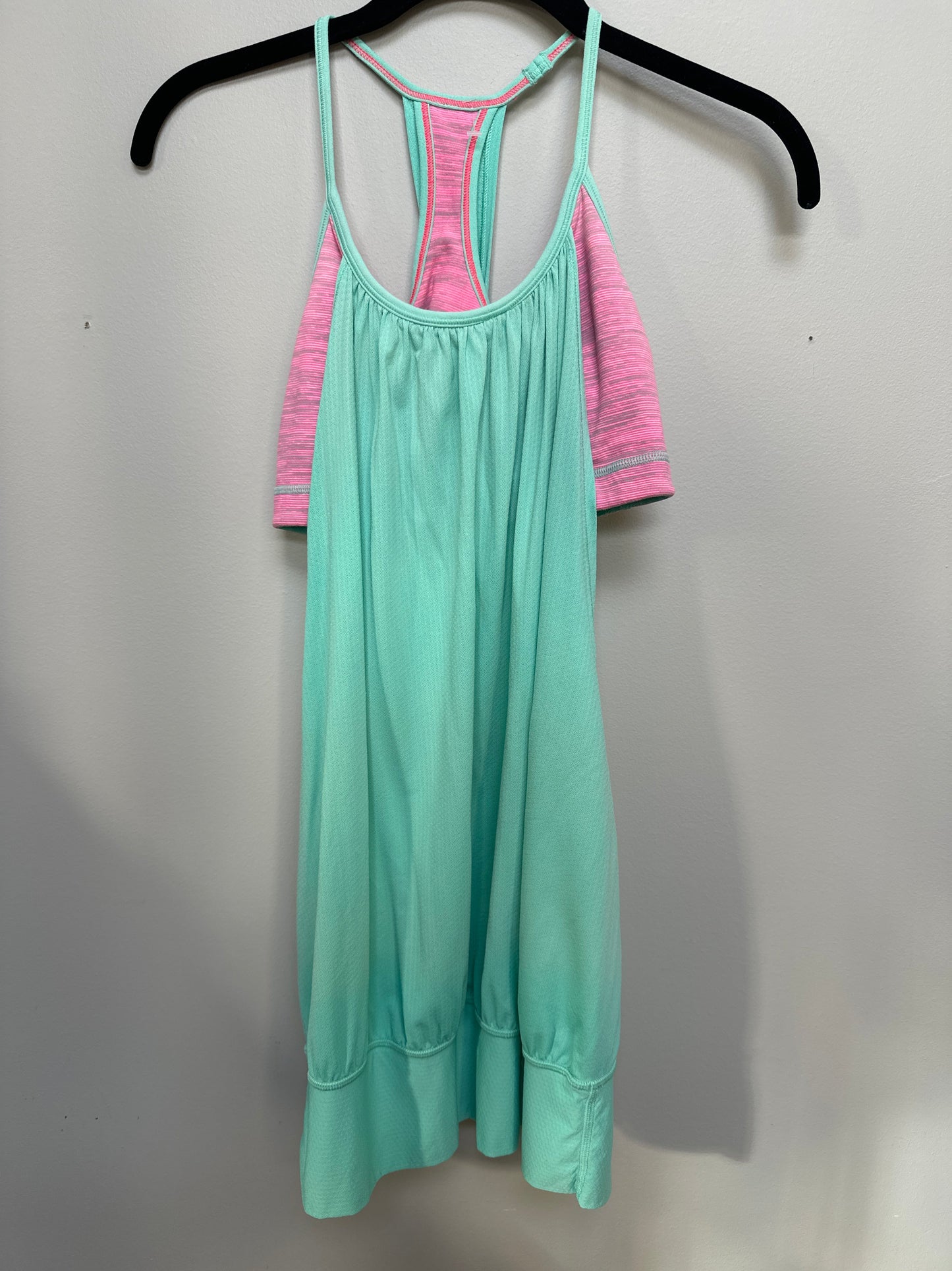 #130 Lululemon Sz 6 Sports Bra Tank Mint Womens