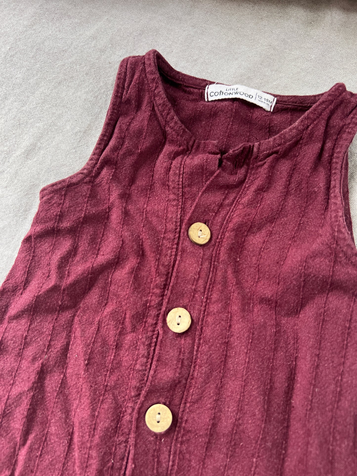 12-18mo Little Cottonwood jumper, unisex, play condition