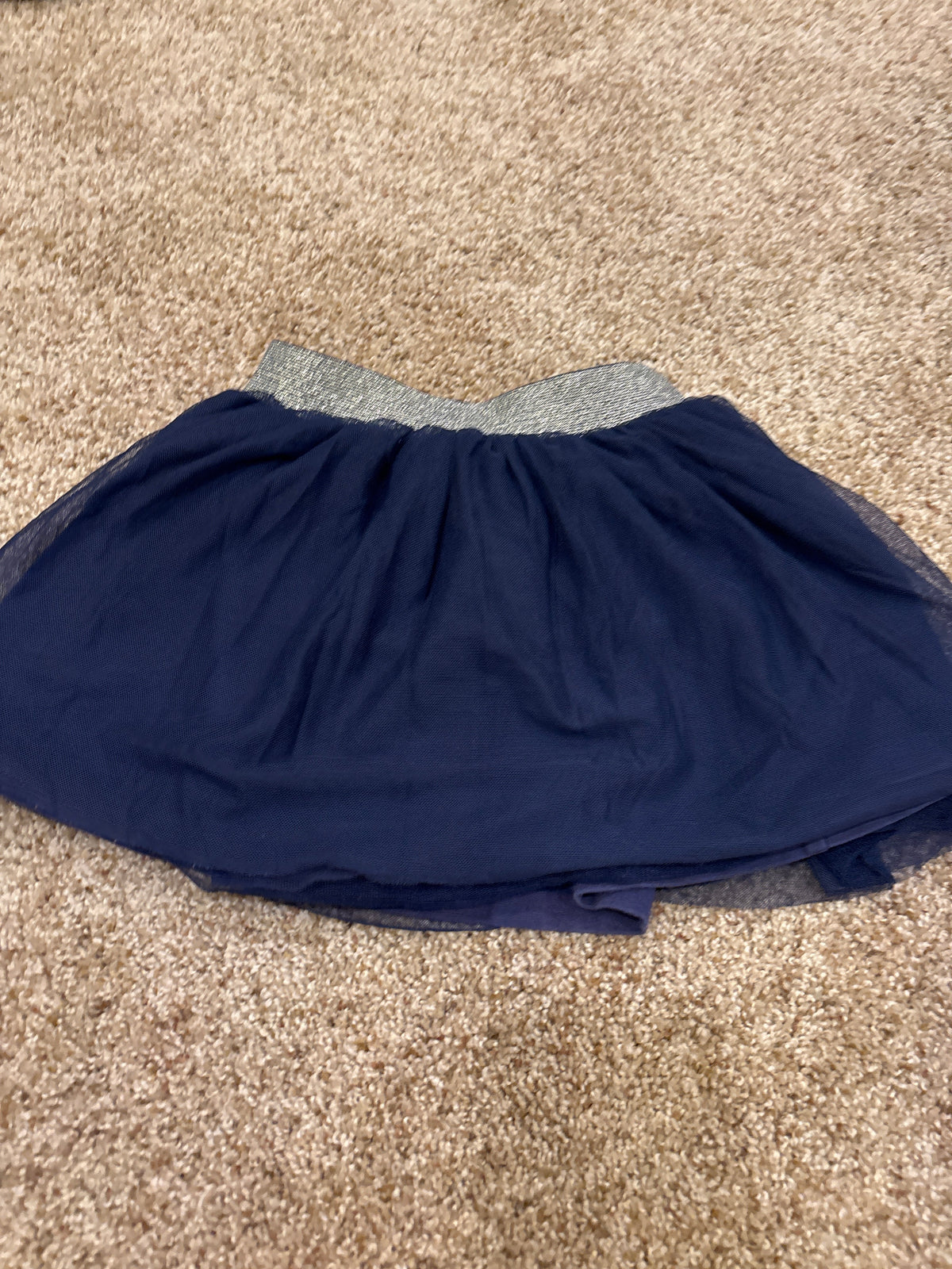 #47, girls Hanna Andersson navy skirt Size 4T