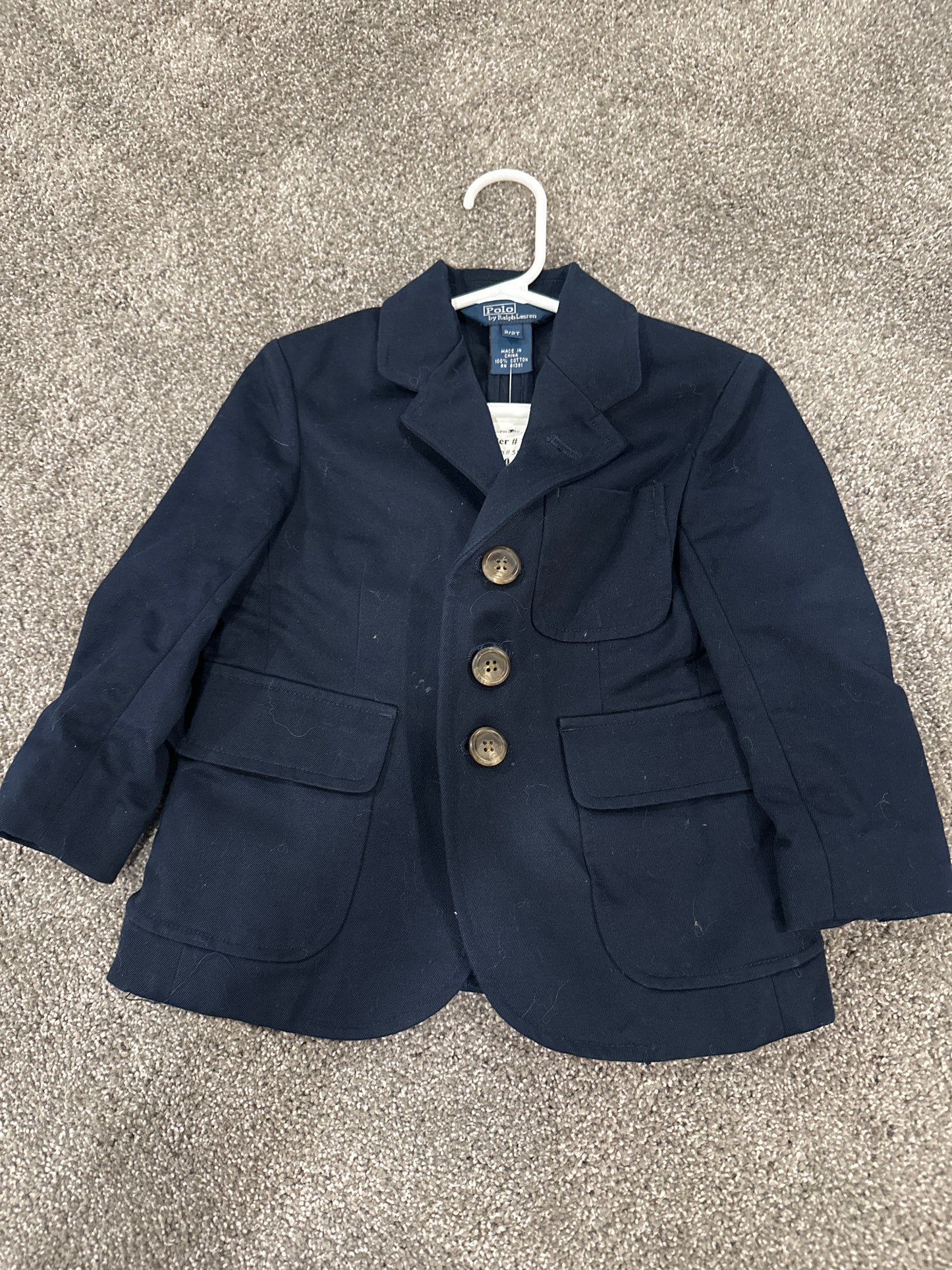 #133 Polo by Ralph Lauren Sz 2T Boys Navy Blazer
