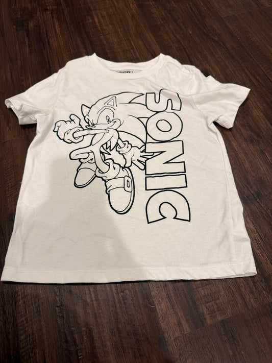#107 Size 5/6 Sonic coloring tee shirt