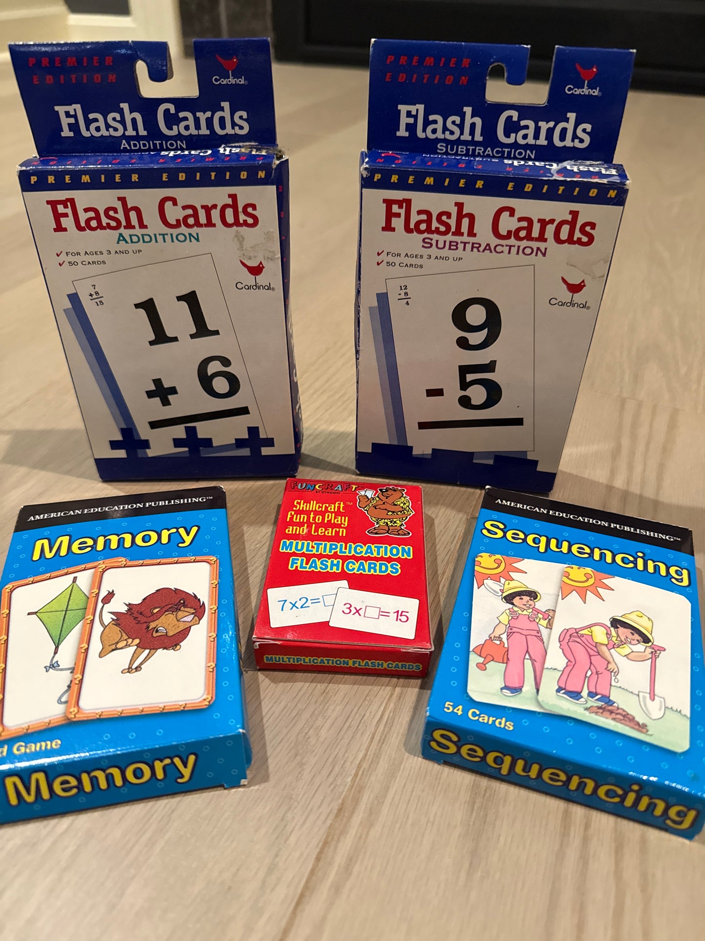 Seller #216 Flash cards, Memory and Sequencing