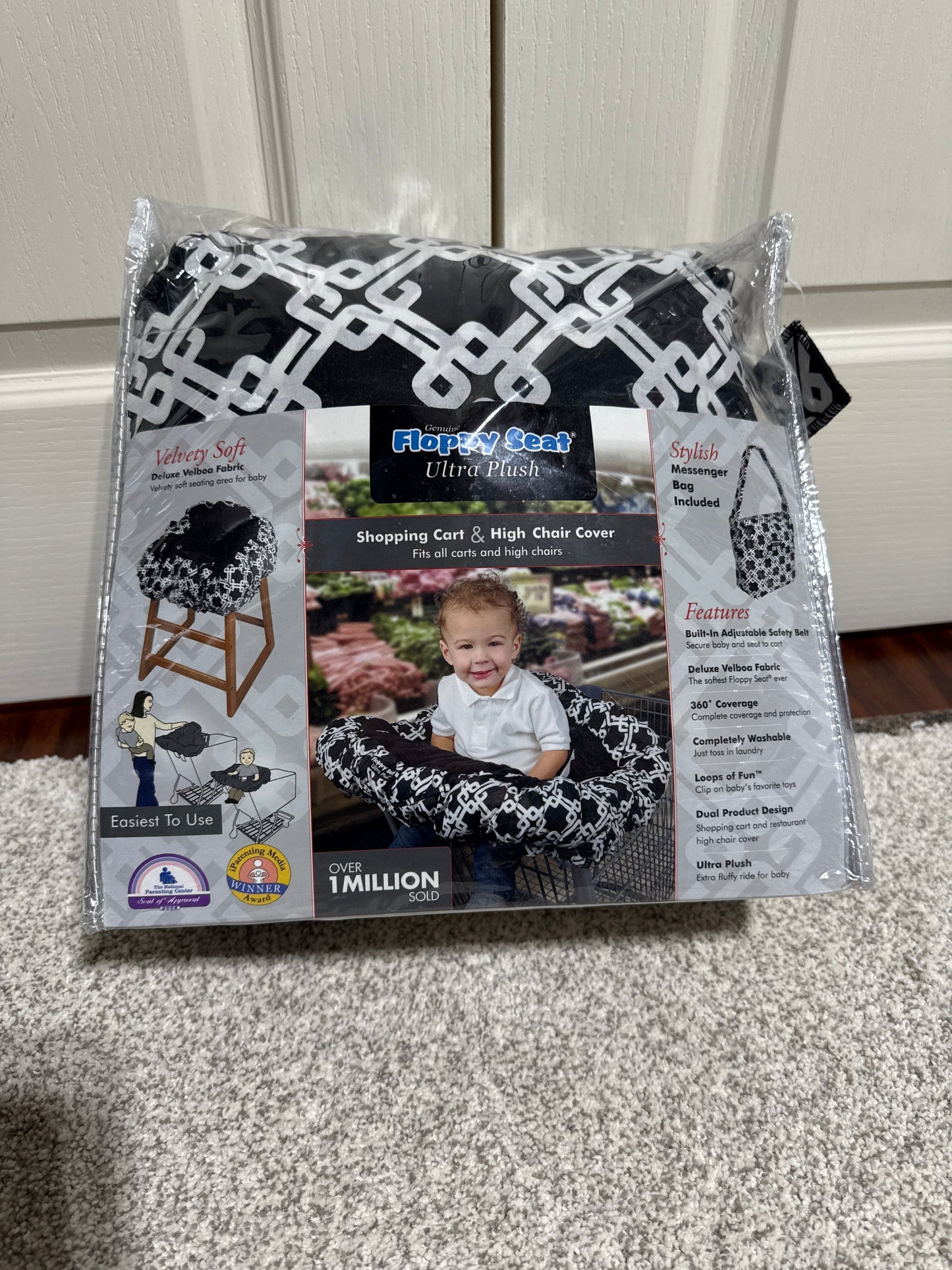 Seller #216, Shopping cart and high chair cover, EUC