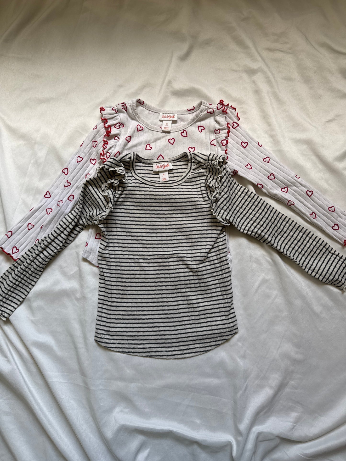 Seller #127 Cat & Jack long sleeve shirt bundle Girls Size 3T