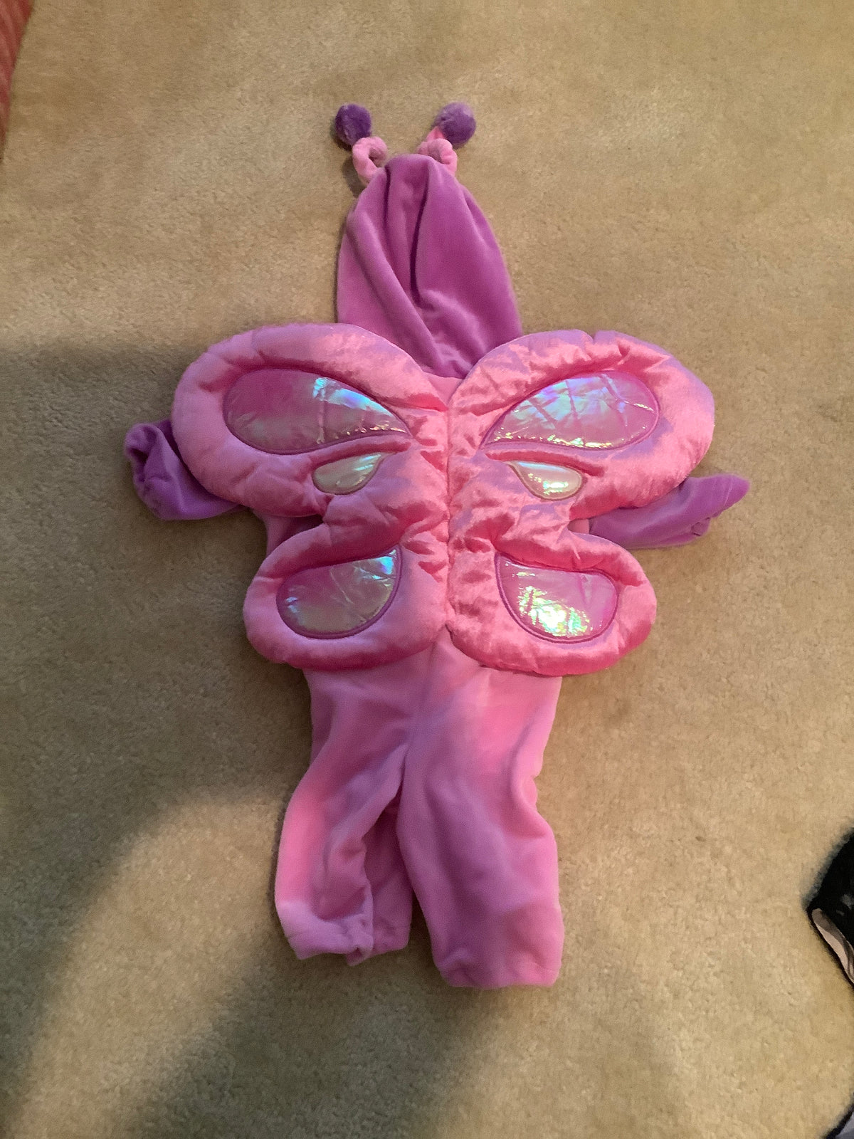 #130 Butterfly Zip Up Baby Costume Sz 0-3 month