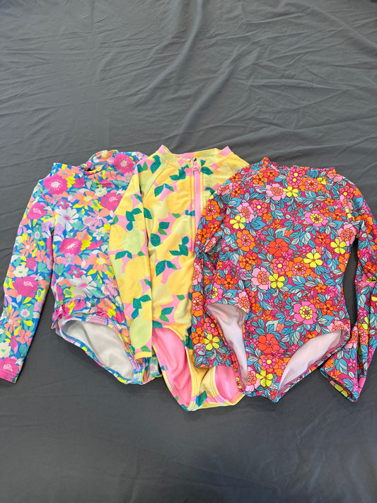 Seller 125, girls 4/5 long sleeve cat and Jack swim