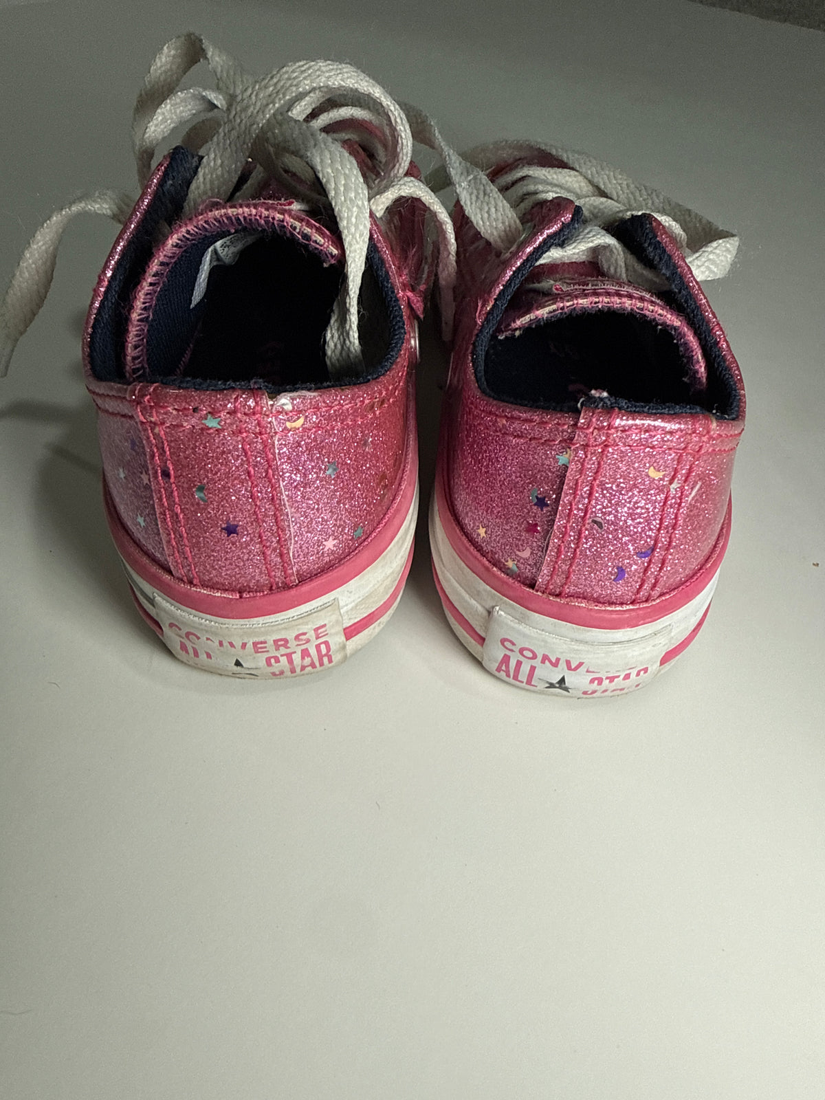 #64 Converse Sparkly Star Sneakers 11