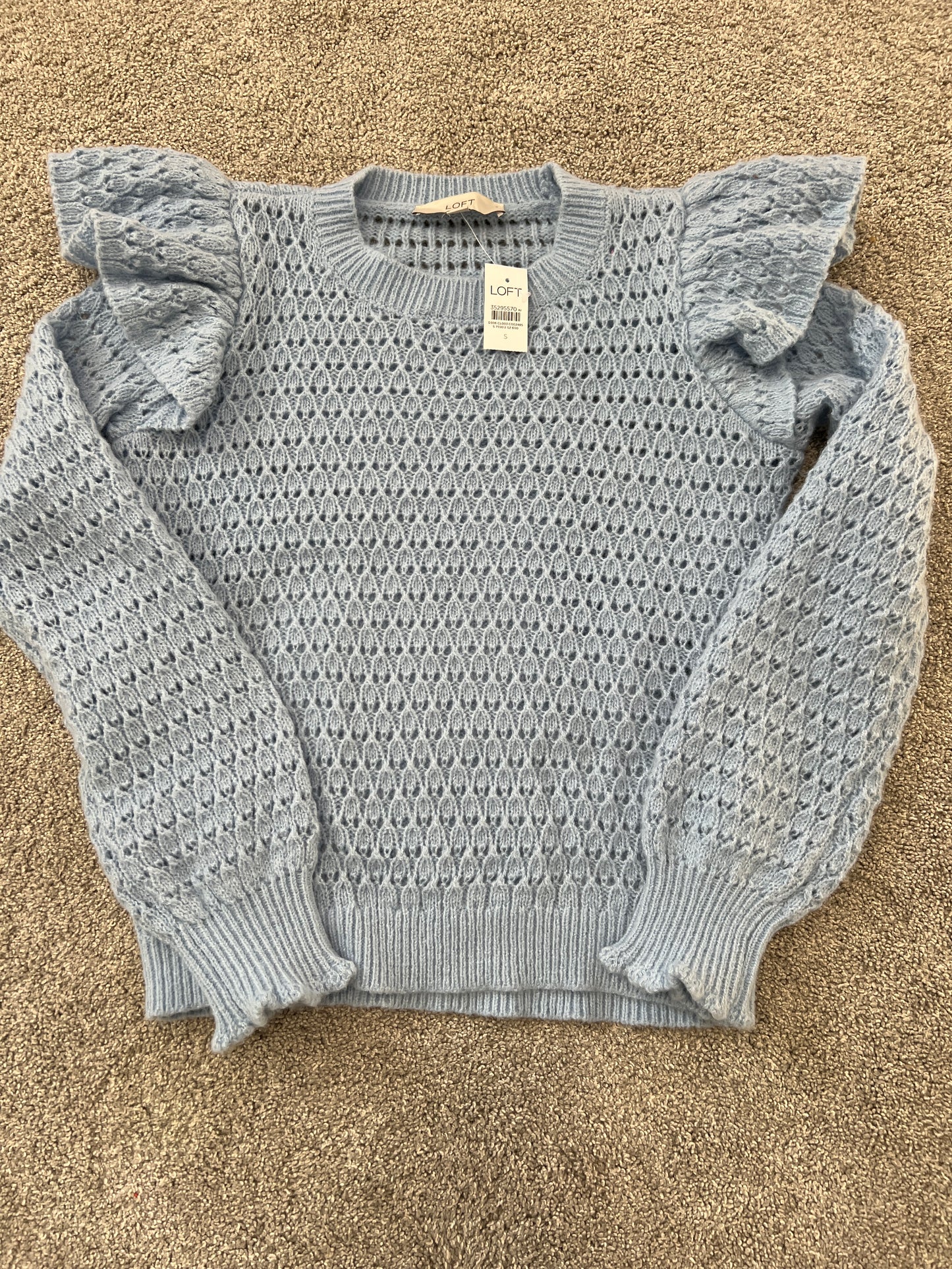 Loft NWT Blue Knit Sweater S