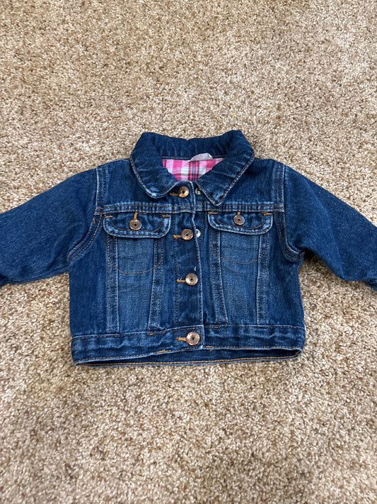 #47 girls 6-9mo jean jacket, Wrangler