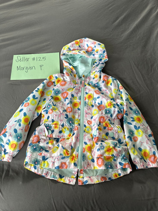 Seller 125, Cat and Jack 4t flower rain coat