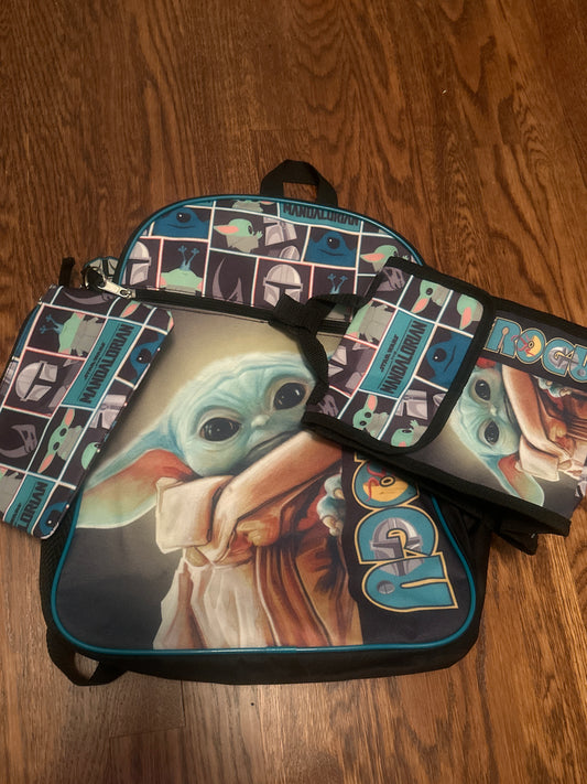Star Wars Grogu Backpack, lunch bag & pencil pouch