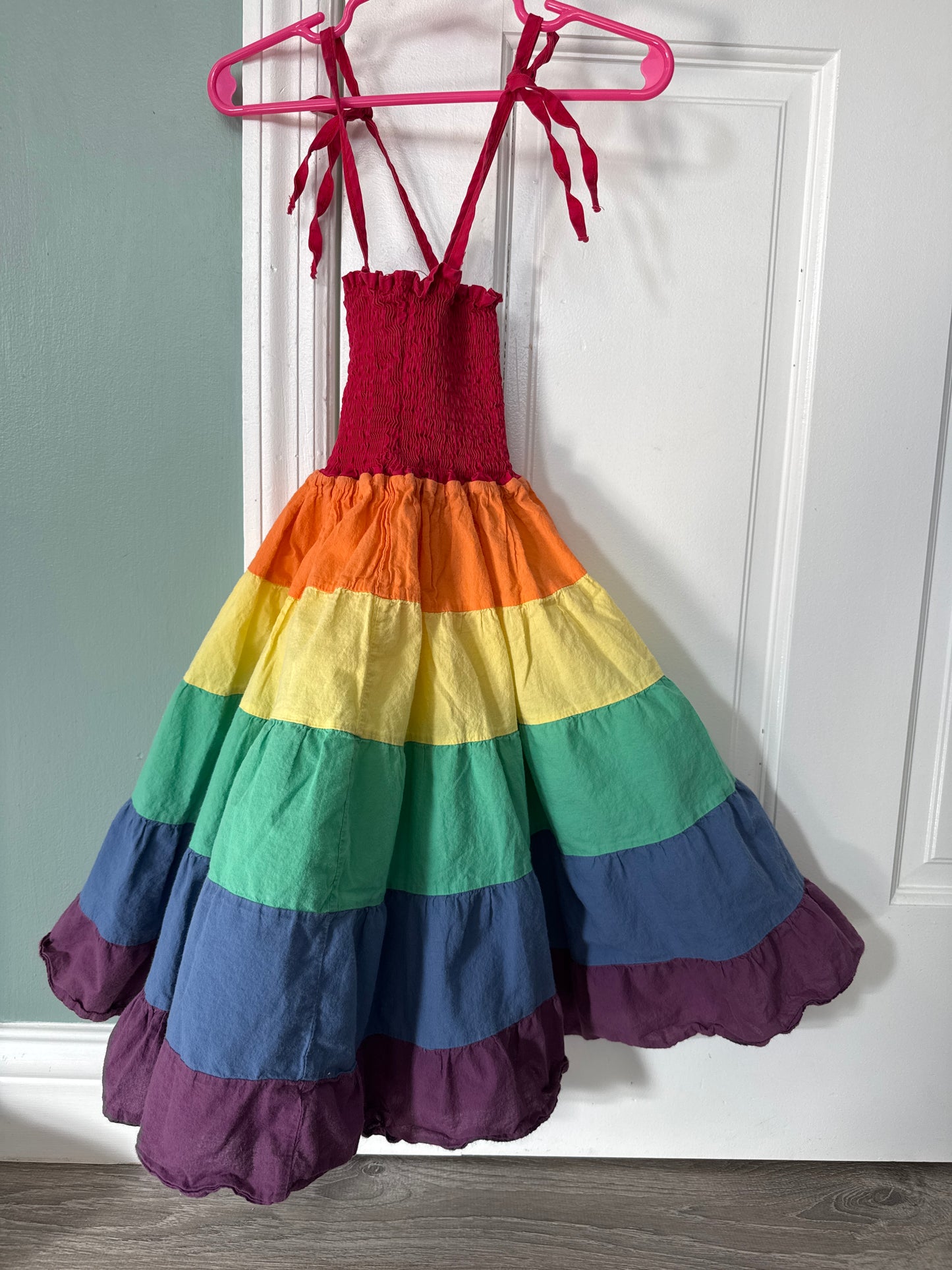 #149 Girls Rainbow Twirl dress size 4