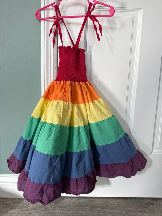 #149 Girls Rainbow Twirl dress size 4