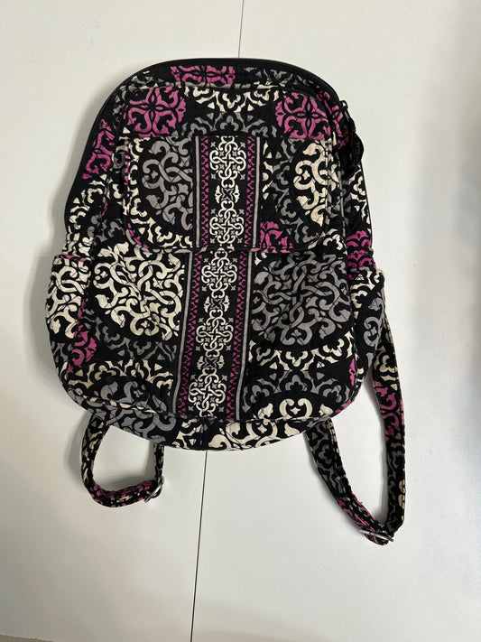 #133 Vera Bradley Backpack Purple Black Ivory