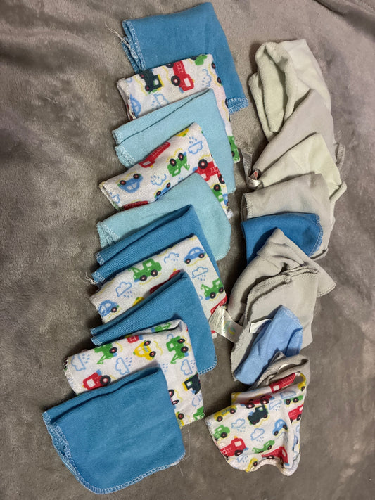 SCO46-wash cloths- boys-20 pack