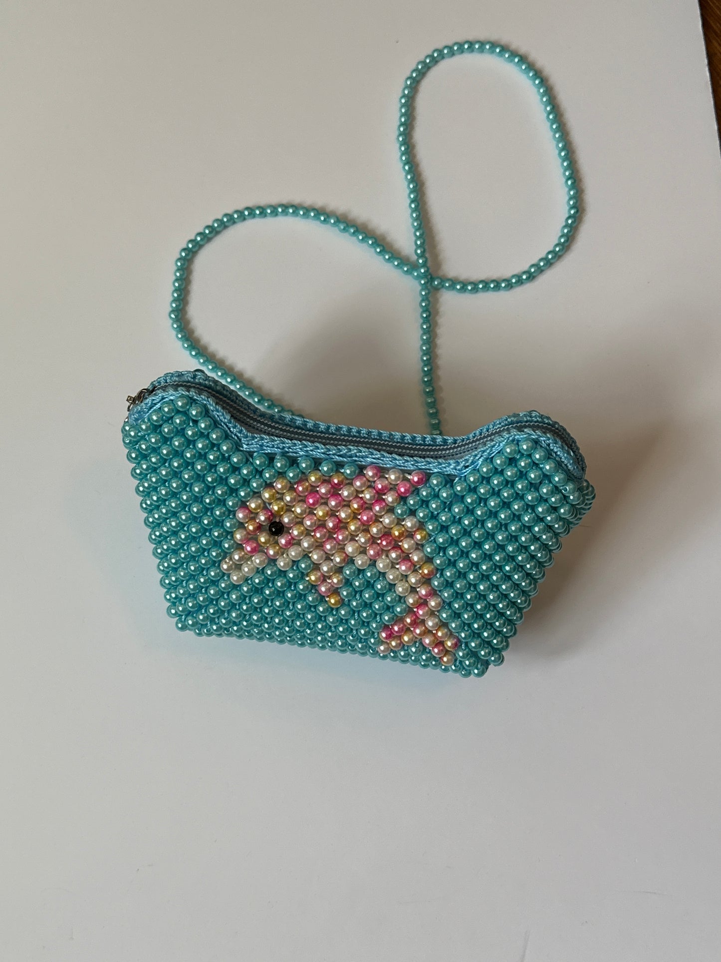 Beaded Dolphin purse