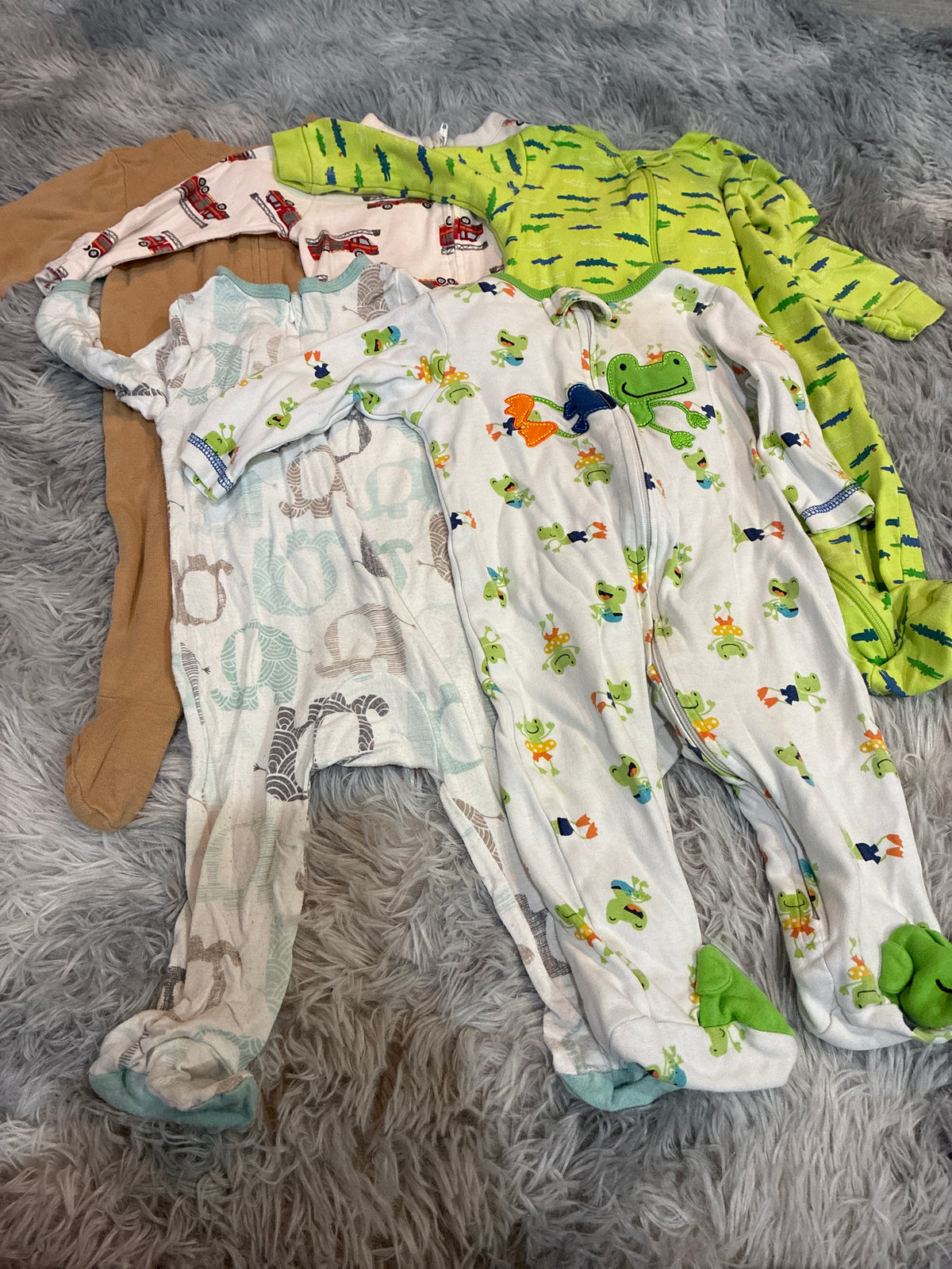 SCO46-Footie Jammies-gender neutral-3-6 months-5 pack